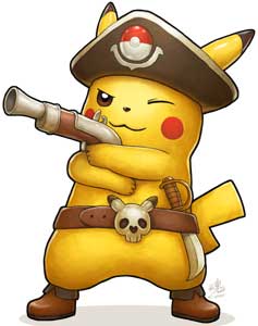 Pirate Captain Pikachu Pokemon