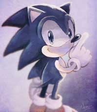 Classic Sonic The Hedgehog Fan Art