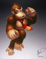 Donkey Kong in Smash4 Fan Art