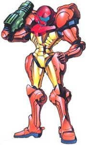 Samus Aran Super Metroid Art from 1994