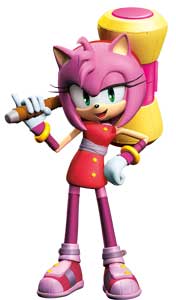 Amy Rose Sonic Boom Game Art
