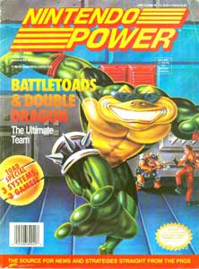 Nintendo Power June 1993 Cover Scan with Battletoads and Double Dragon Art