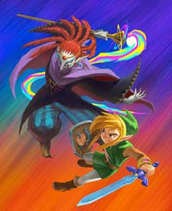 Yuga vs. Link Zelda ALBW Official Game Art