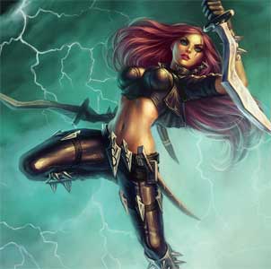 Katarina the Sinister Blade on Game-Art-HQ