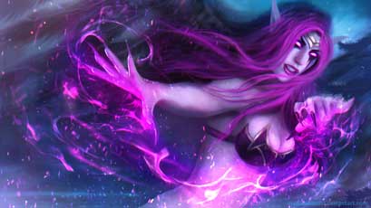Morgana the Fallen Angel from LoL