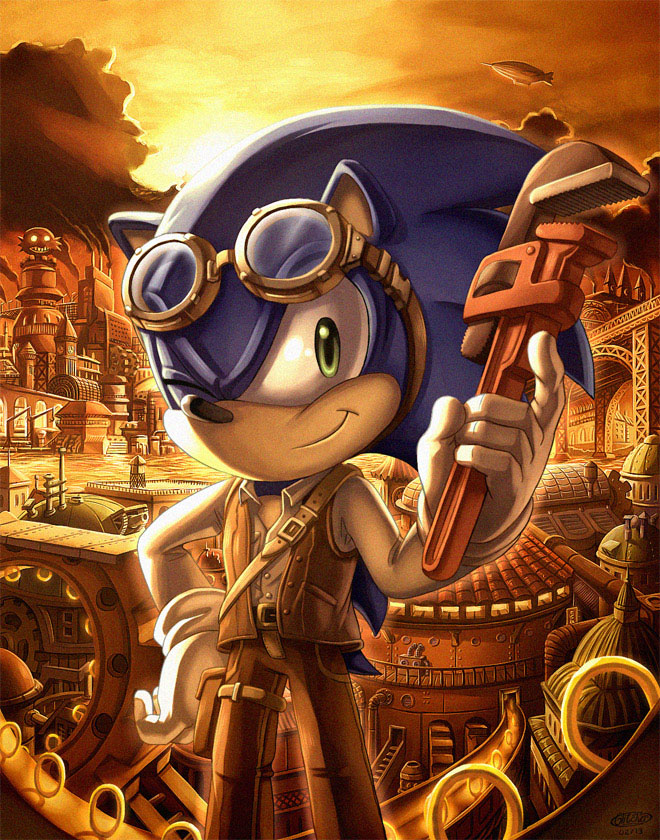 Sonic the Hedgehog Steampunk Design