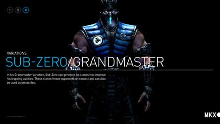 Sub-Zero MKX Mortal Kombat X Grandmaster Variation