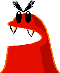 Lava monster från Super Mario