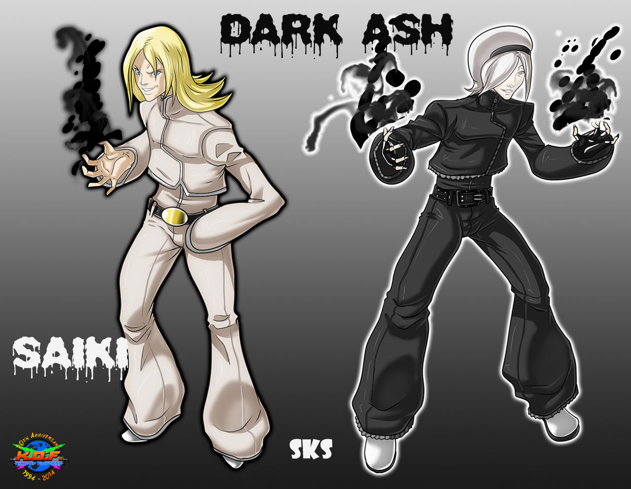 KOF Tribute Saiki and Dark Ash from the King of Fighters XIII