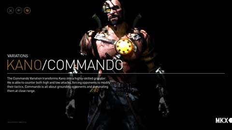Kano Commando Variation Mortal Kombat X MKX