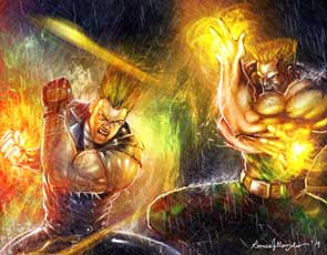 Tekken X Street Fighter Paul Phoenix vs Guile