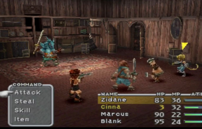 Final Fantasy IX Battle Screenshot