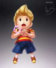 Lucas in Smash Bros. 4 Fan Art