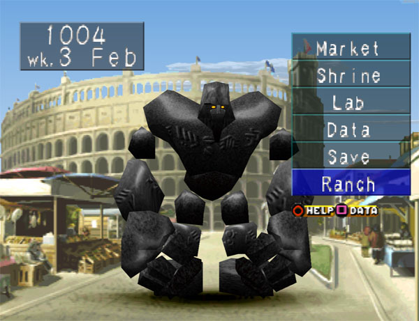 Monster Rancher Golem Playstation Screenshot