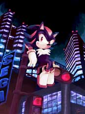 Shadow the Hedgehog and the light of the night