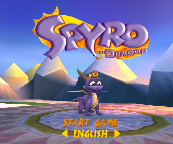 Spyro the Dragon PSX Title Screen