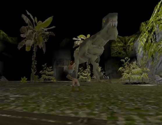 Tomb Raider 1 T-Rex Fight