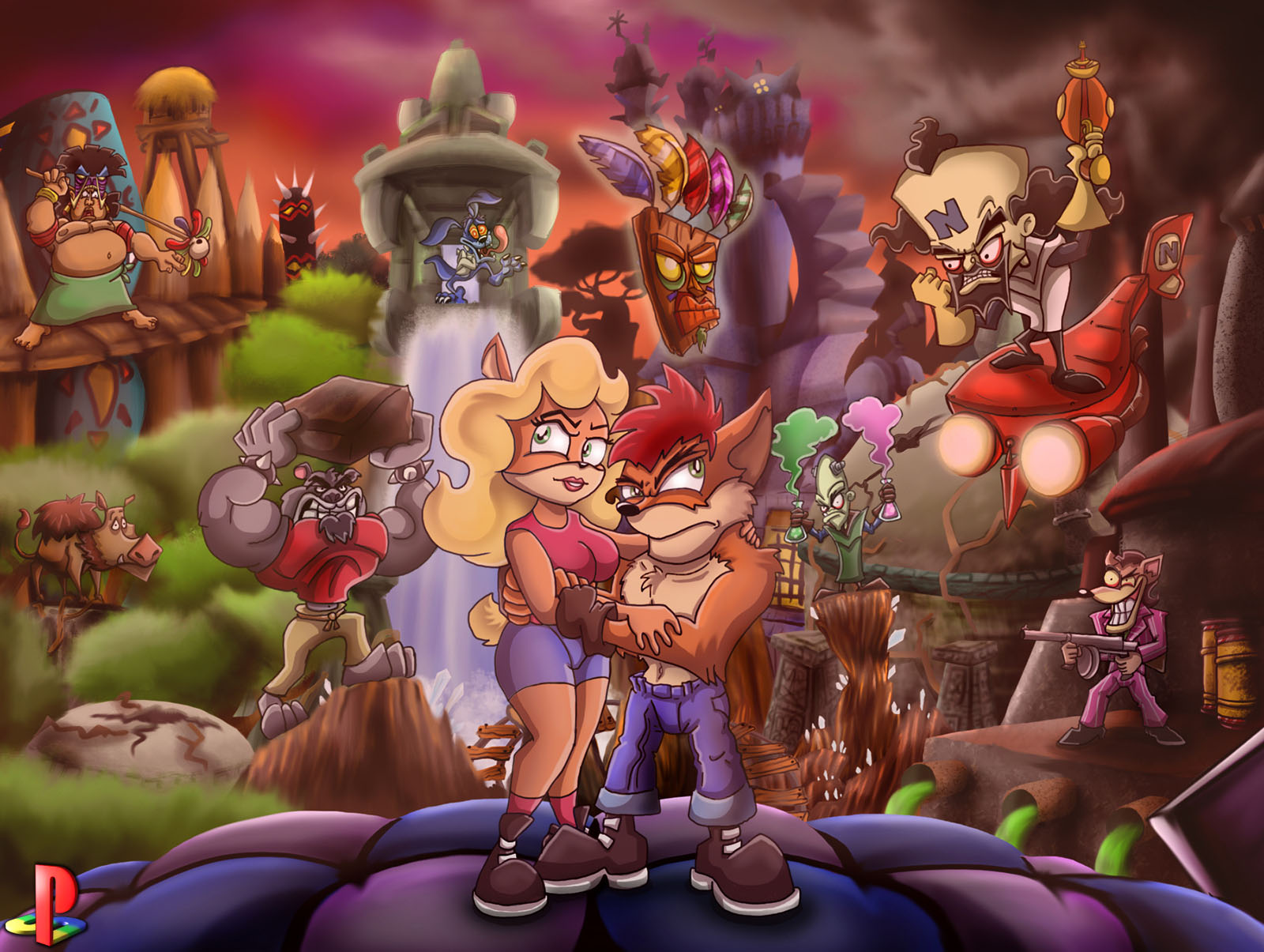Crash Bandicoot Playstation Anniversary Tribute on Game Art HQ