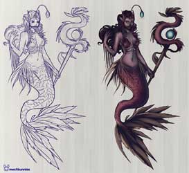 Nami the Tidecaller Angler Fish Skin Concept Art