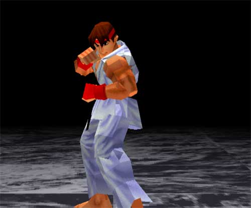 Street Fighter EX Playstation Ryu Screenshot