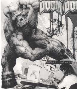 Official Sketch of the Baron of Hell from Doom