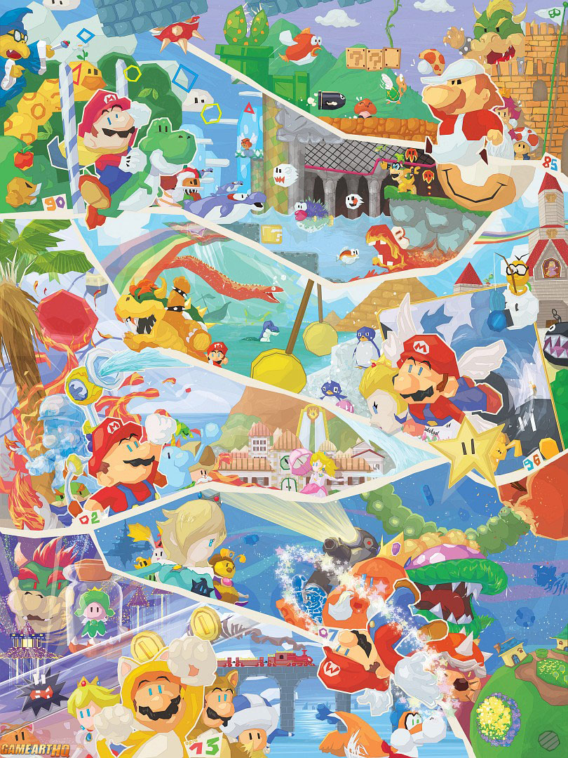 Super Mario Super Artwork 30 Years of Mario