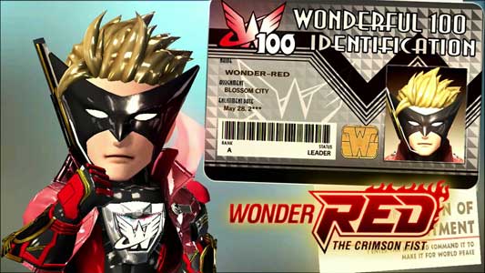 Wonder-Red Wonderful 101 ID Card Art