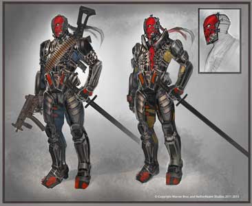 Deathstroke Concept Art for Inustice Gods Among Us