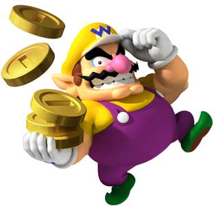 Wario Official Game Art from Mario Party 8