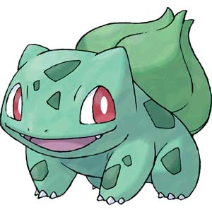 Bulbasaur Pokemon Leafgreen and FireRed Official Game Art