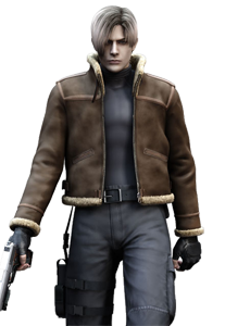 Leon Scott Kennedy from Resident Evil in the GA-HQ Video Game 