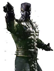 Reptile MKX Mortal Kombat X Primary Costume Skin Render 2