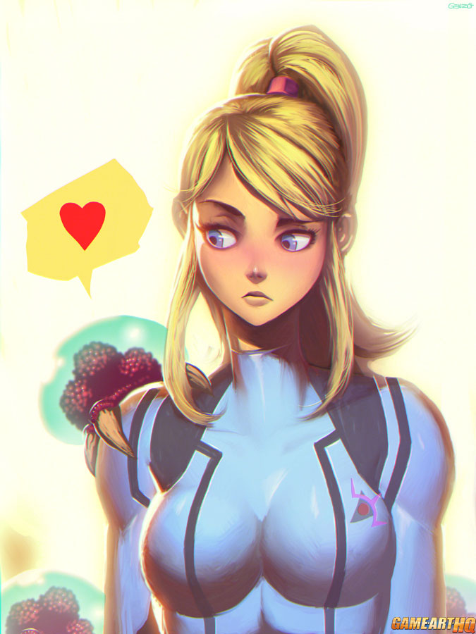 Samus be my Valentine Metroid by Genzoman