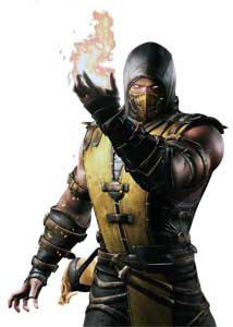 Scorpion MKX Mortal Kombat X Primary Costume Skin Render 2