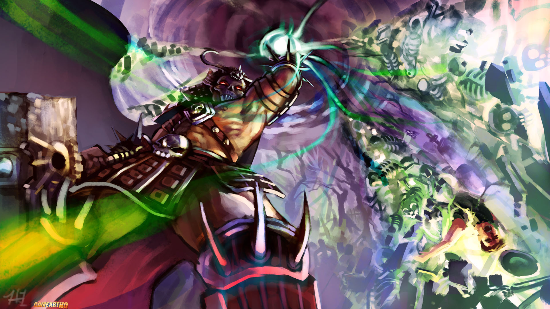 Shao Kahn during the Earthrealm Invasion in Mortal Kombat 3 Villains Art Challenge on Game Art HQ