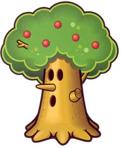 Whispy Woods Kirby Super Star Official Game Art