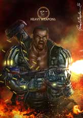 Jax MKX Heavy Weapons Variation Art by_grapiqkad