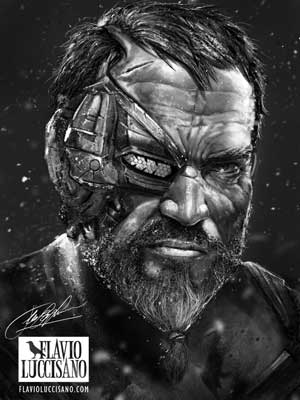 Kano MKX Mortal Kombat X Portrait Art