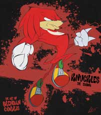 Knuckles the Echidna by Brendan Corris
