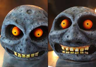 Moon from Zelda Majora's Mask 3D Cake Art by Cakecrumbs