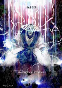Raiden MKX Mortal Kombat X Storm Lord Variation Fan Art