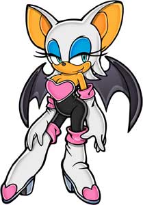 Rouge the Bat Sonic Adventure 2 Art Render