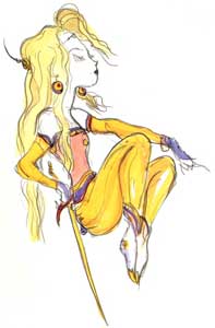 Celes Chere Final Fantasy VI Art by Amano