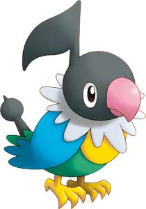 Chatot Pokémon Mystery Dungeon Explorers of Sky Official Art
