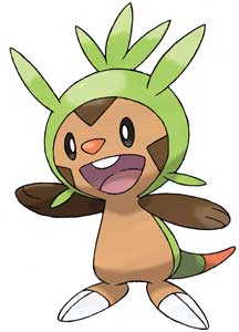 Chespin Pokemon X and Y Official Art