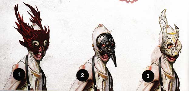 Crawler Bioshock 2 Concept Art with masks