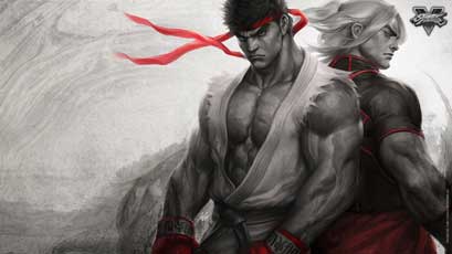 Ryu & Ken SFV Street Fighter V Wallpaper Art