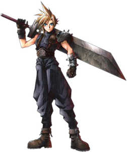 Cloud Strife from Final Fantasy on Game-Art-HQ