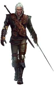 Geralt of Rivia Witcher 2 Official Art Render
