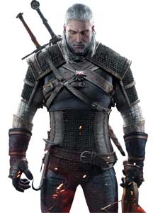 Geralt of Rivia Witcher 3 Art Render